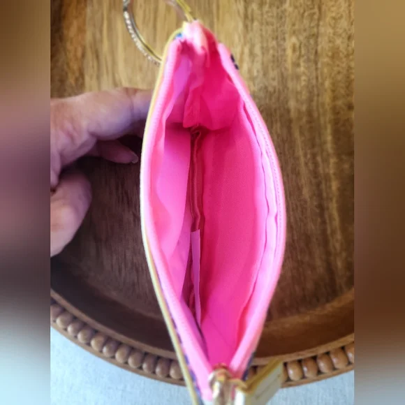 Lilly Pulitzer Tropical Floral Keychain ID Wallet Purse NWOT - Picture 6 of 6